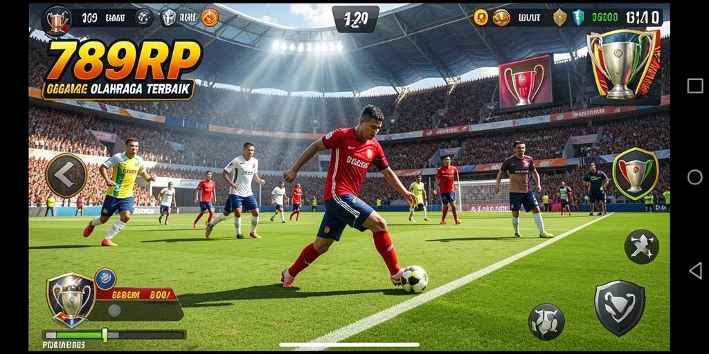 Tampilan gameplay yang seru dalam 789RP, menampilkan pertandingan olahraga yang intens.