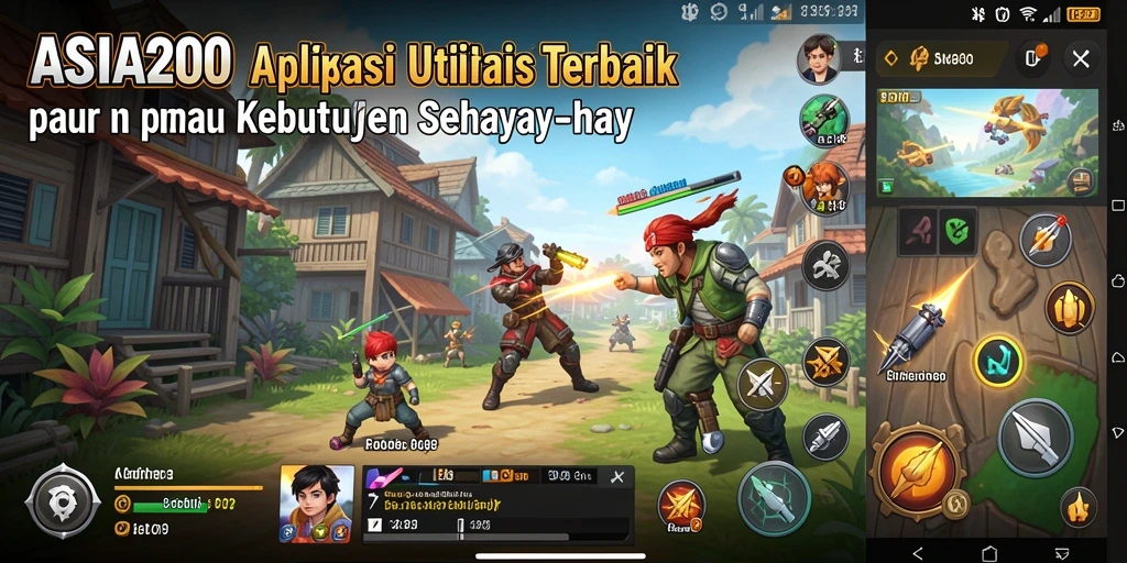 Tampilan antarmuka utama ASIA200 dengan fitur utilitas lengkap.