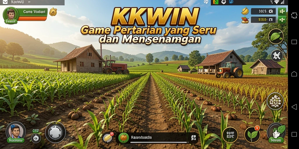 Tampilan gameplay KKWIN yang menakjubkan dalam bertani.