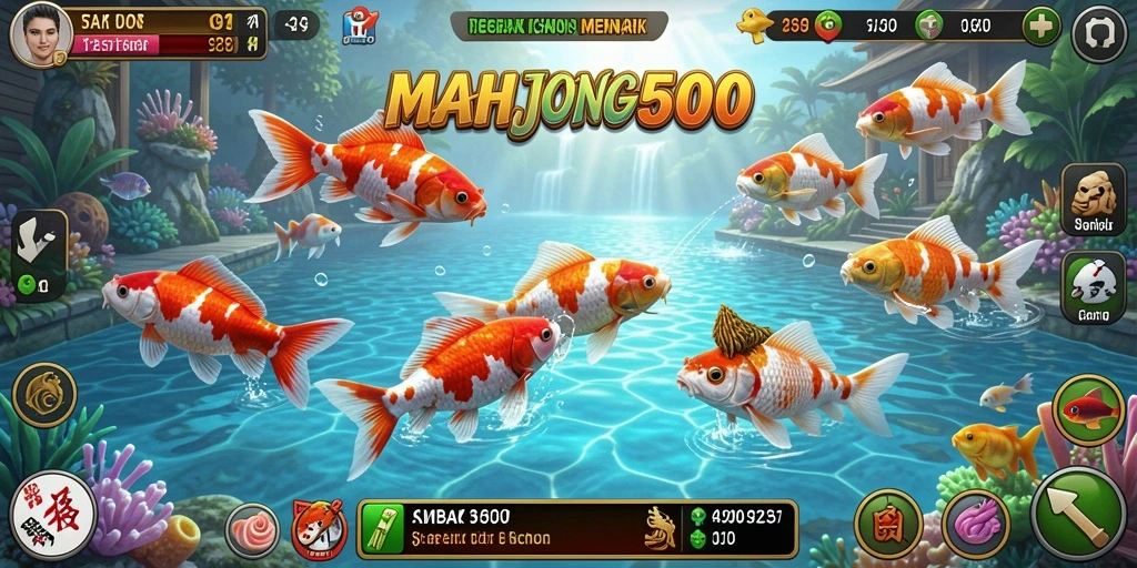 Gameplay seru menembak ikan di MAHJONG500.
