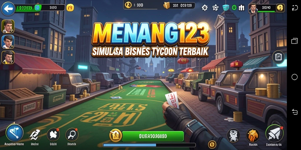 Gameplay seru dalam <strong>MENANG123</strong> yang menantang pemain untuk mengelola bisnis.