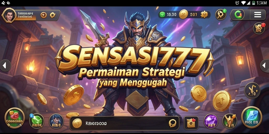 Tampilan gameplay menarik dan menegangkan dalam SENSASI777.